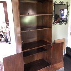 Free Bookcase Armoire Shelves Hutch 