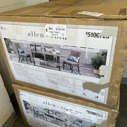 Allen And Roth Outdoor Dining Chairs 4pc New (in Store) 
