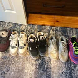 Jordan’s and basketball shoes like new