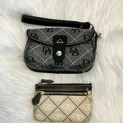 Classic Dooney & Bourke Wristlet And Wallet/Coin Purse