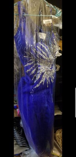 Royal blue prom party dress size 6