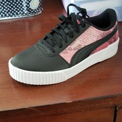 Puma CALI Snake Skin PINK Ladies Shoes Bnwt