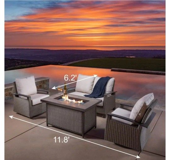 Las Palmas 4pc Fire Chat Set