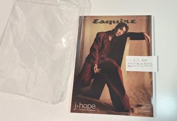 J-hope ESQUIRE AUGUST 2023 Magazine (COVER B) Opened.  BTS KPOP