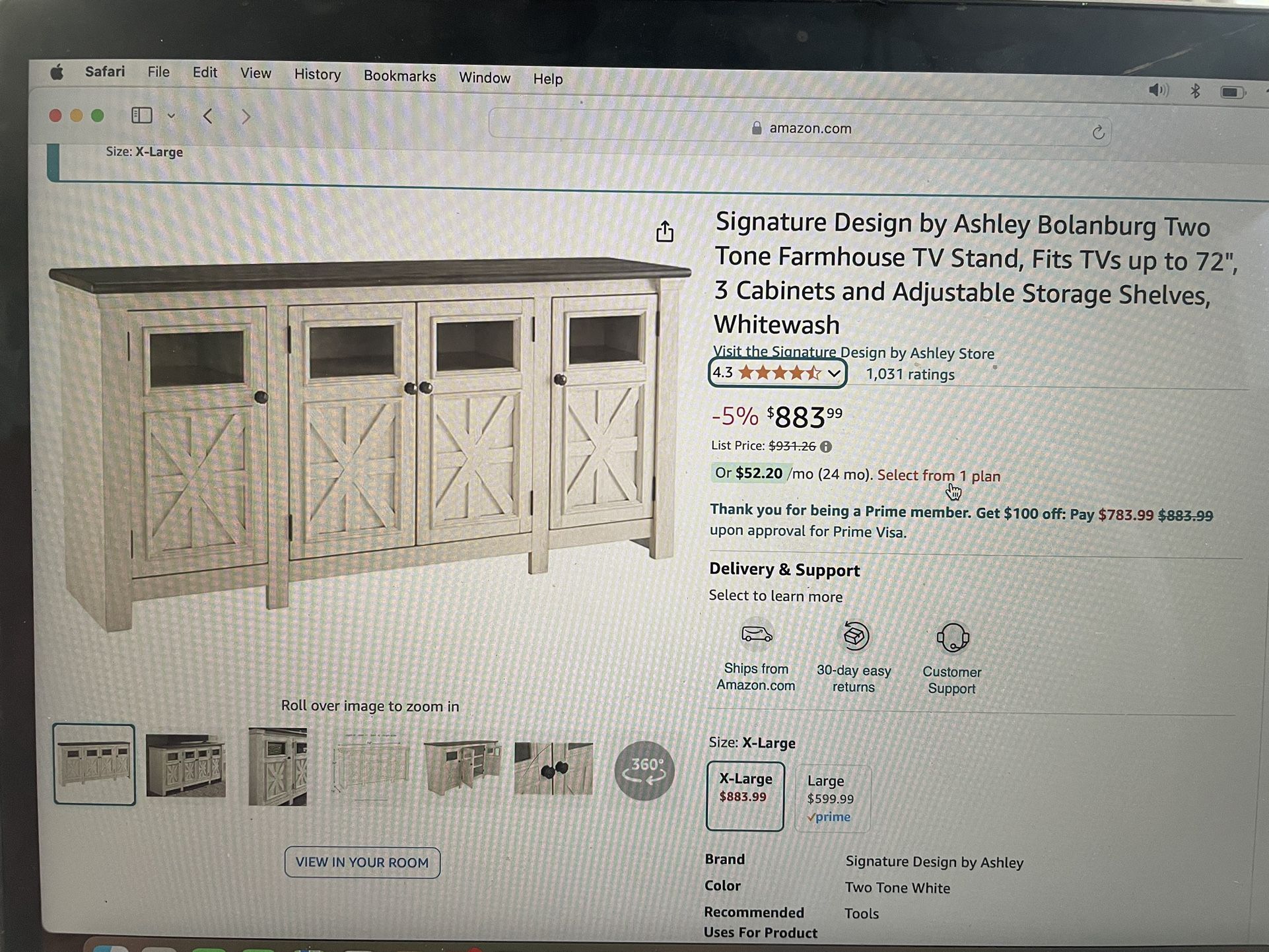 TV stand and cabinet Ashley Design