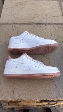 New Nike Air Force 1 low mini jewel white particle pink shoes Women’s 10, Men’s 8.5