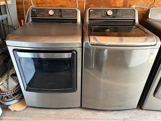 LG WASHER AND GAS DRYER