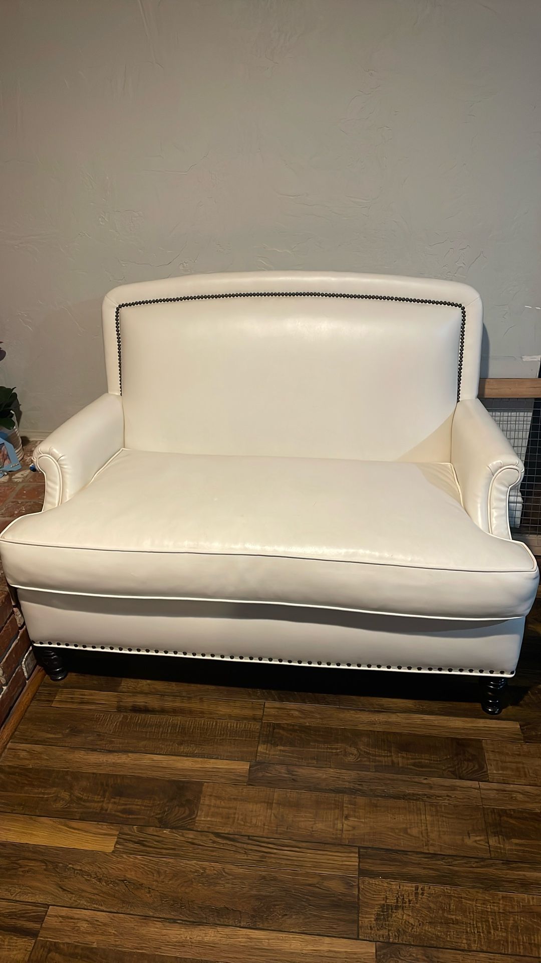White Leather Couch