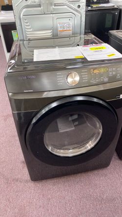 Samsung 7.5 cu. ft. Vented Stackable Electric Dryer in Brushed Black with Sensor Dry