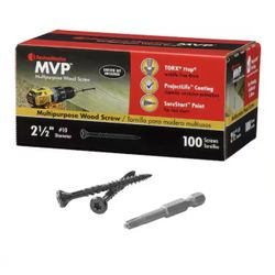 FastenMaster #10 x 2-1/2 in. Torx TTAP Drive Suresink Flat Head MVP Multi-Purpose Wood Screw (100-Pack