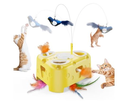 Panrio 3 In 1 Interactive Cat Toy for Indoor Cats