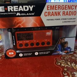 All Weather Crank Radio, Solar Panel,charge Last 32  Hours, DOG Whistle, And Charges Phonez Retail 70 Selling For 40.00 Brand New 