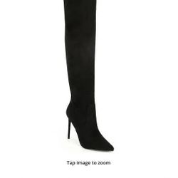 Steve Madden 5 In Leather Thigh High Boots