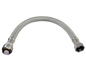 Everbilt 3/4 in. PTC x 3/4 in. FIP x 24 in. Braided Stainless Steel Water Heater Connector @W7-36