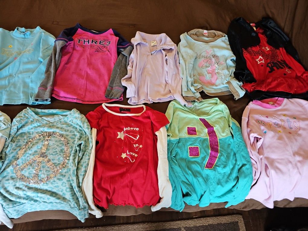 Girls Bundle Shirts Size 7 To 8