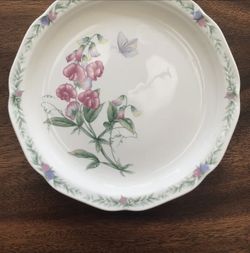 4x Noritake Gala Cuisine “Conservatory” Dinner Plates 