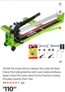 VEVOR 39-Inch Manual Tile Cutter
