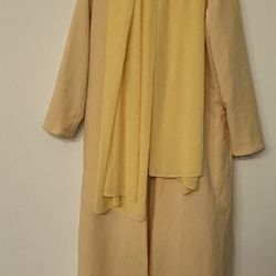 Citrus Yellow Veiled NY 3pc Abaya Set