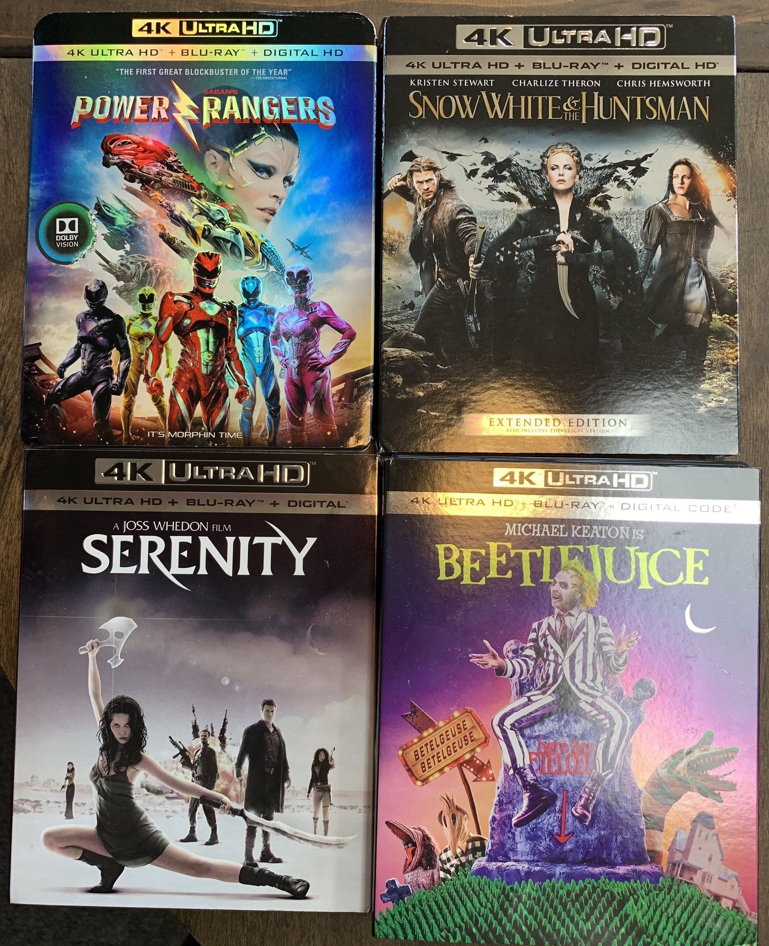 4K Ultra HD Blu-Ray DVDS $14.99 EACH!