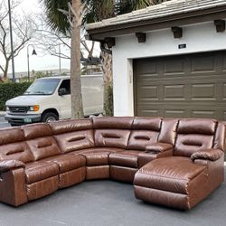 Couch/Sofa Sectional - Electric and Manual Recliner - Leather - Delivery Available 🚛