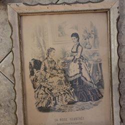 Antique Picture And Frame