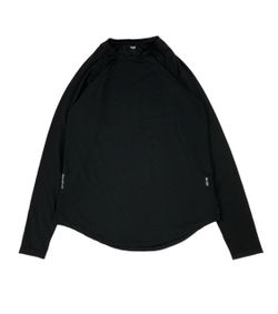 ASRV Long Sleeve Performance Shirt Mens Medium M Black Silver-Lite DSG-0149 Gym