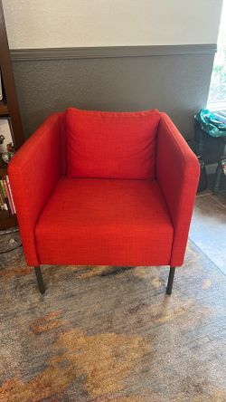LIKE NEW! Orange IKEA chairs