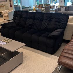 Black Recliner Sofa