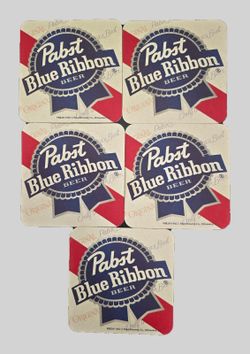 2006 PBR Tall Boy Tuesdays 6 Beer Coasters Double Sided
