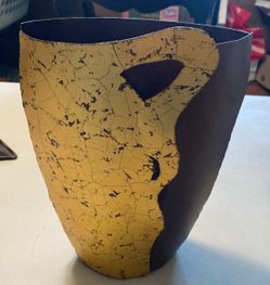 VINTAGE METAL VASE