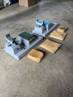 Pistol Stands with Sandbags