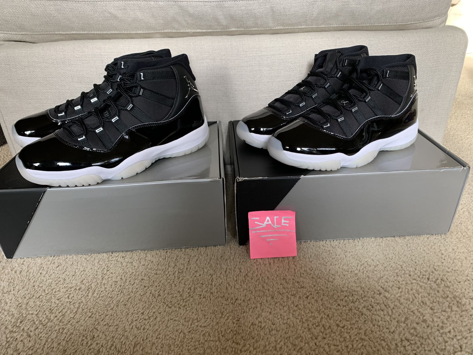Jordan 11 jubilee sizes 11 mens & 11 womens/9.5 mens 