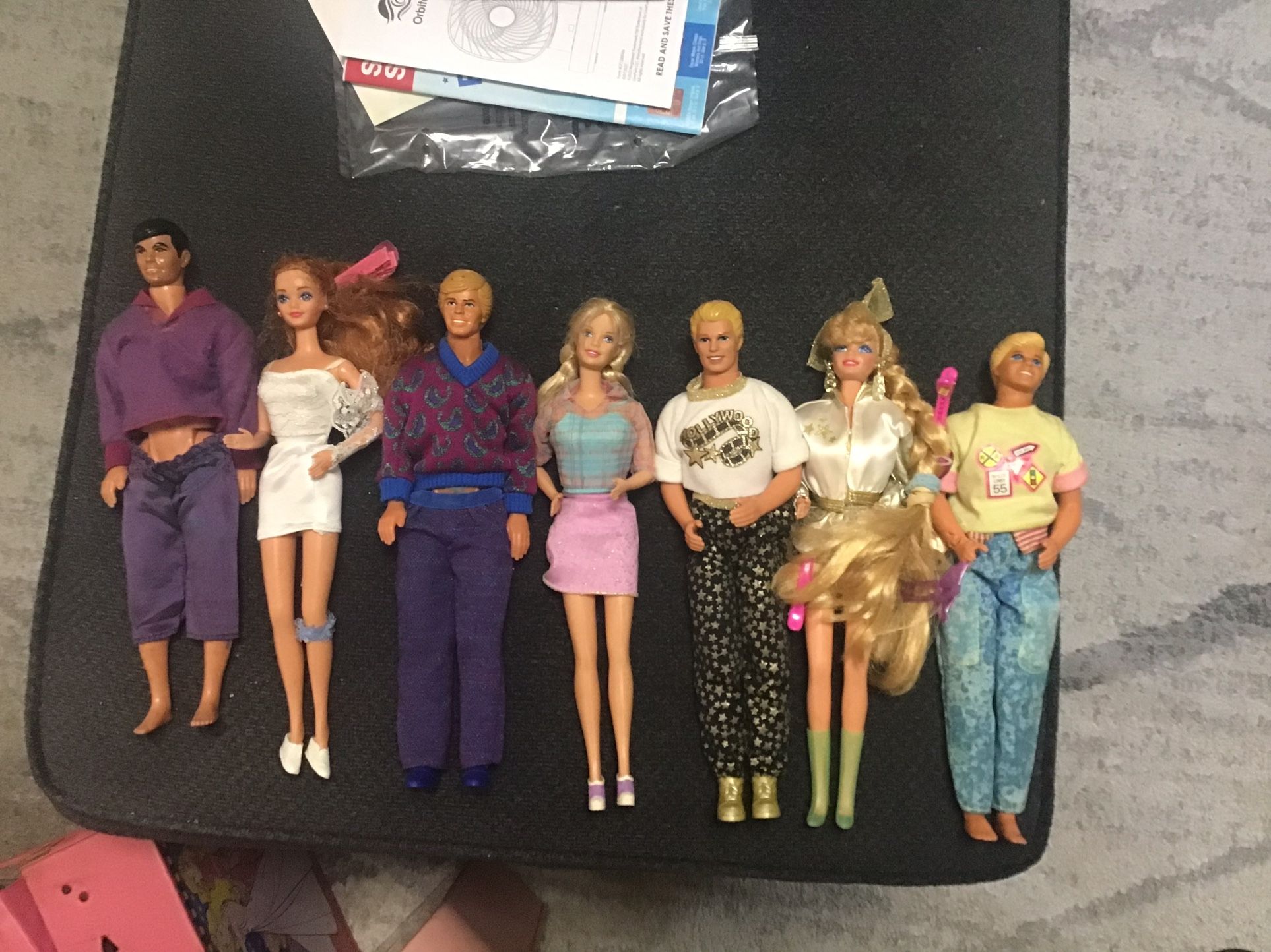 Vintage Barbie And Ken Dolls