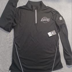Men's Size Medium Brand New Los Angeles Lakers Half Zip NBA