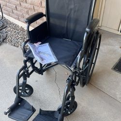 Wheelchair W/Footrests, Brand New, 17” Seat