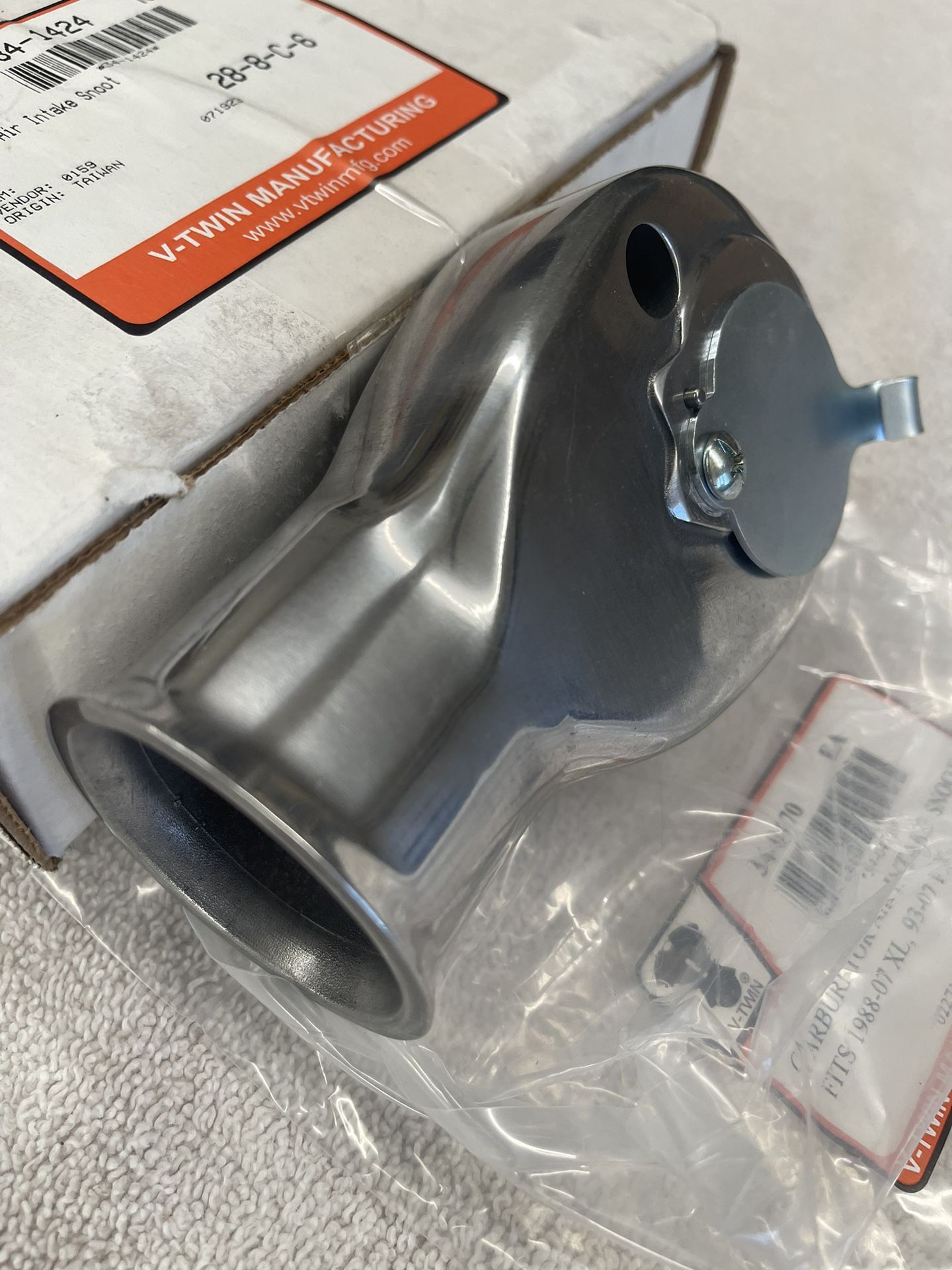 Linkert Air Intake Snoot fits Harley Davidson Knucklehead, Panhead, Flathead