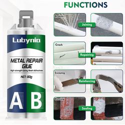 Metal Glue, High-Strength Metal to Metal Glue, 1 Pack Metal Glue
