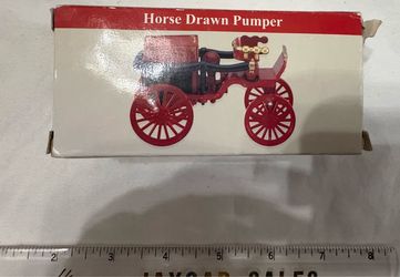 Retro  Reader’s Digest Horse Drawn Pumper Diecast Fire Truck (New In Box)