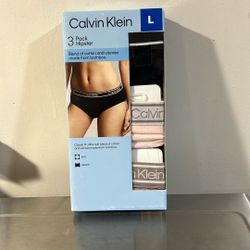 Calvin Klein 3 Pack Hipster Size Large For Women