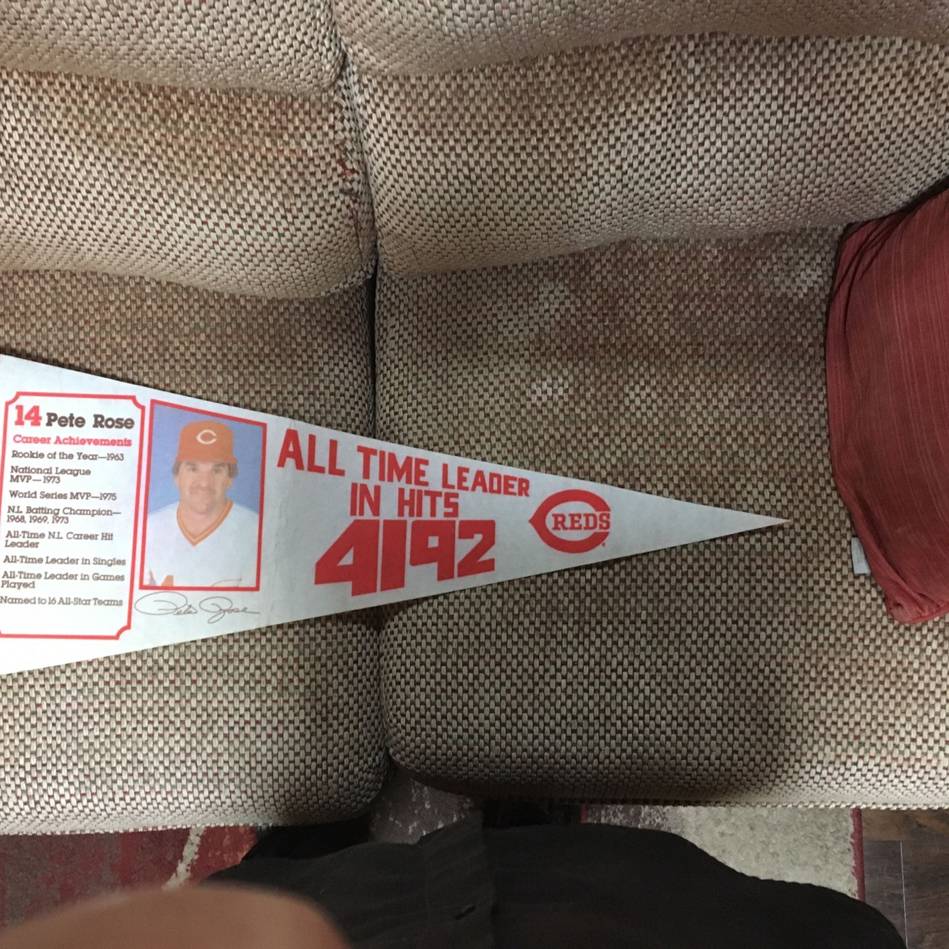 Pete Rose -All Time Leader In Hits - 4192 - Banner