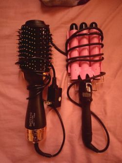 Brush dryer and crimper