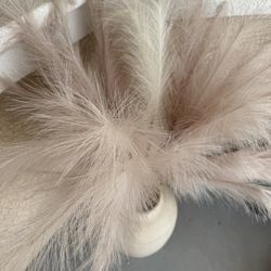 $15 For A Clay Vase With Pampas Grass