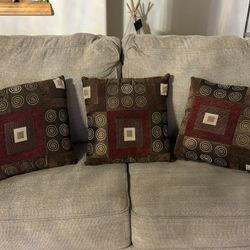 3 Couch Pillows 