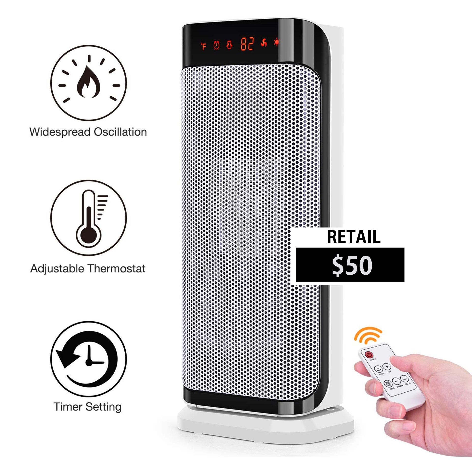 Air Choice - 16 Ceramic Tower Heater for Sale in Oxnard, CA - OfferUp