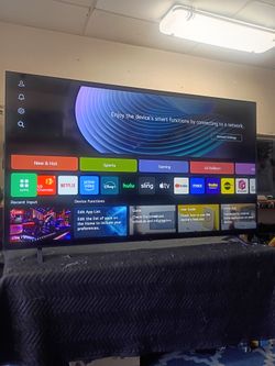 86 inch LG 4k smart tv 120HZ Bluetooth built-in webos tv beautiful tv comes with remote control shows great quality clear picture works perfect guaran