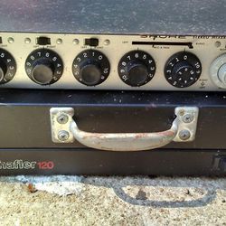 David Hafler DH-120 amplifier/with Shure mixer attached