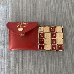 Vintage Fifteen Puzzle – Classic Metal Sliding Game (Complete Set)