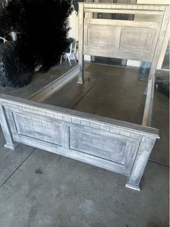 Wooden bed frame