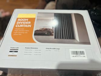 Room Divider Curtain with Flexible Track