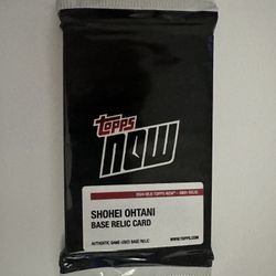 Shohei Ohtani 1st Postseason HR - 2024 Topps Now 801 Relic - 1/125 or Better